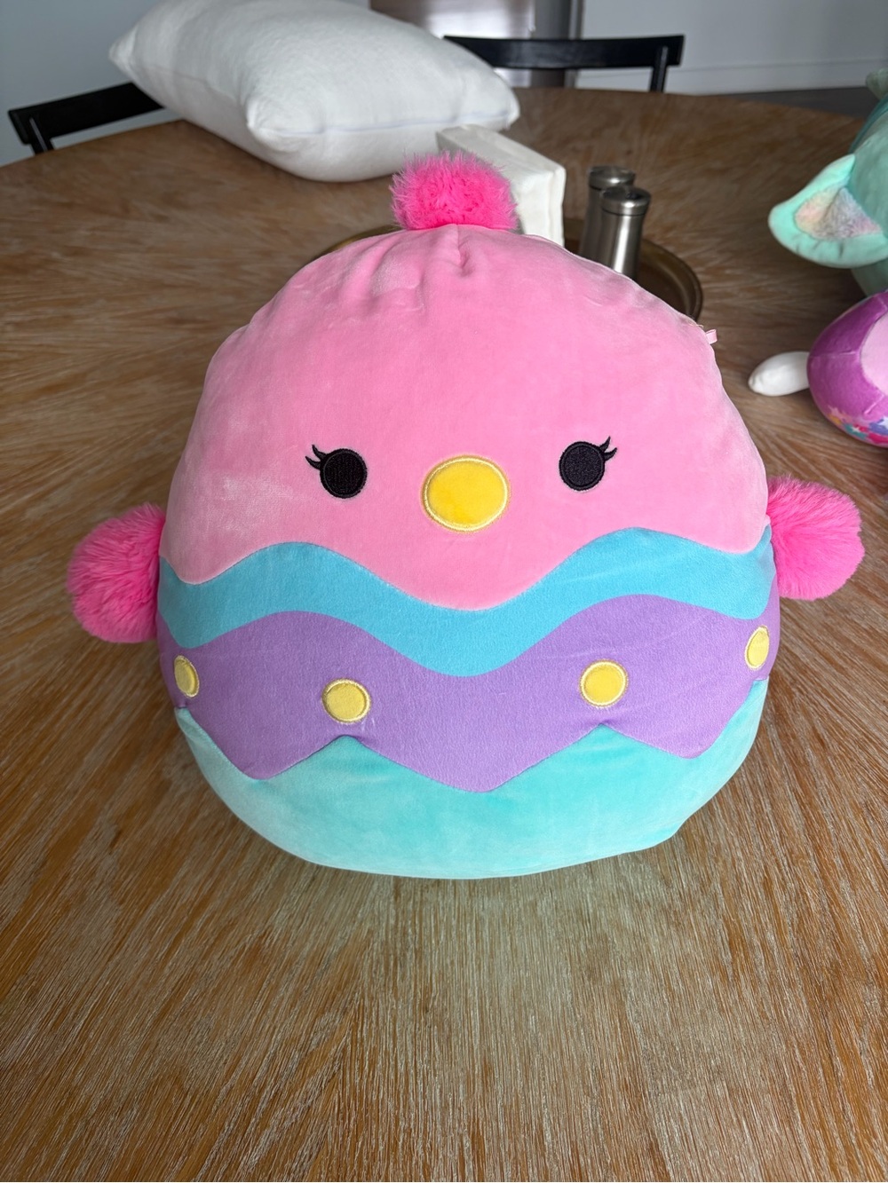 Squishmallows Pink Aqua Purple Pastel Chick Plush